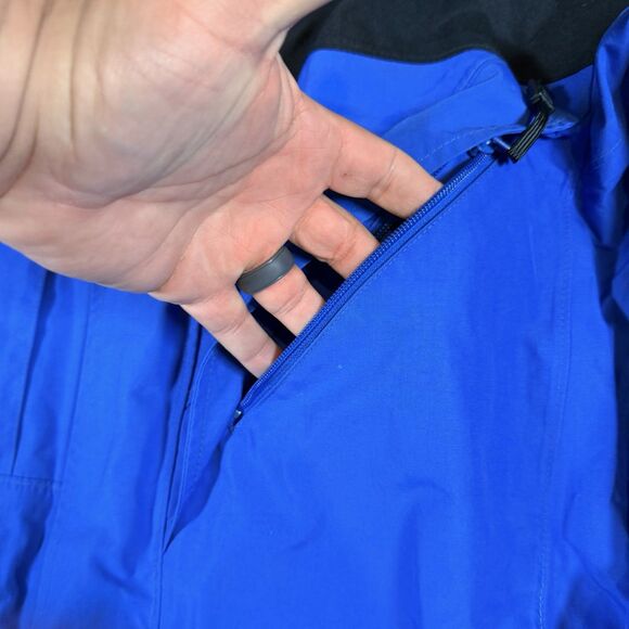 Columbia Titanium OMNI-TECH BREATHABLE SHELL WATERPROOF JACKET Sz L Men Blue - Picture 5 of 11